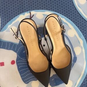 Marc Fisher Black Pointed Toe Heels